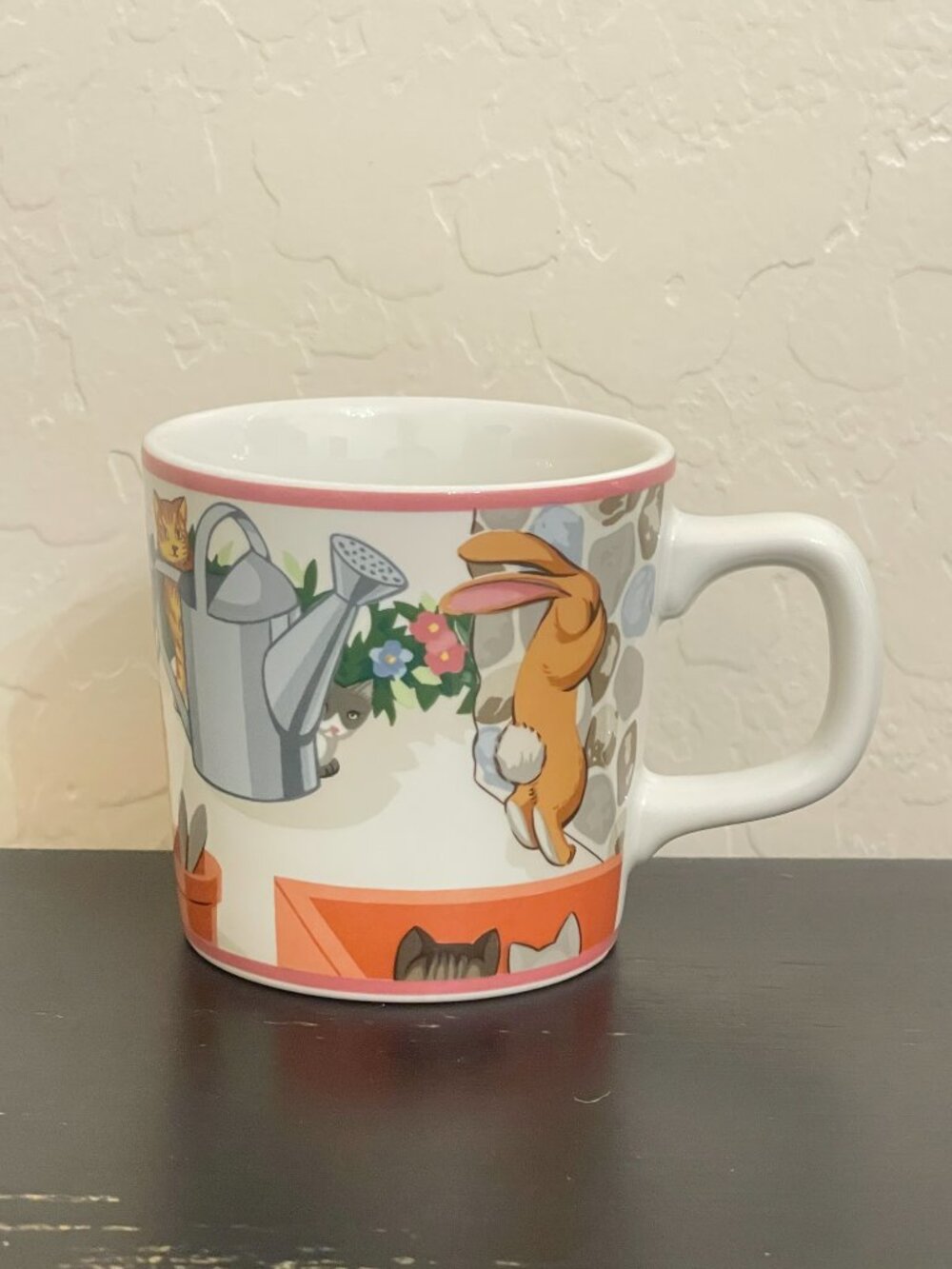 New Tiffany & Co. Playground Mug Cup Child's Dish Bunnies Kittens Ducks Garden